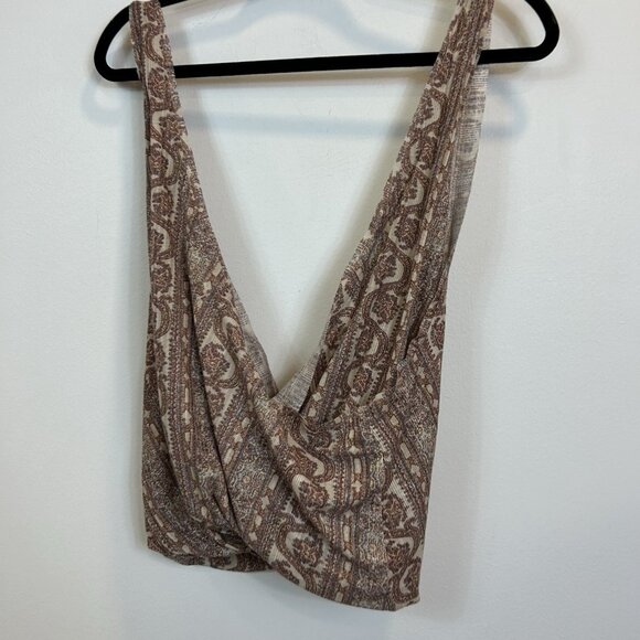 Free People We‎ The Free Your Twised Tank Wrap Top Sz Large Tea Combo - Picture 8 of 8